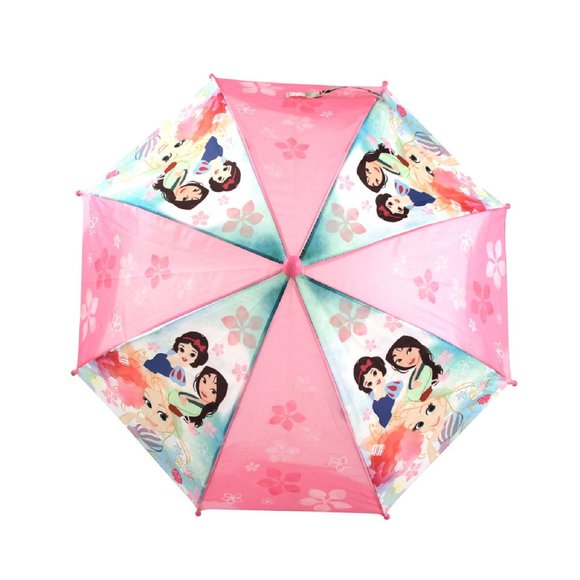 new in pkg Disney Princesses Kids' Umbrella w/ Heart-shaped Handle - Picture 2 of 4